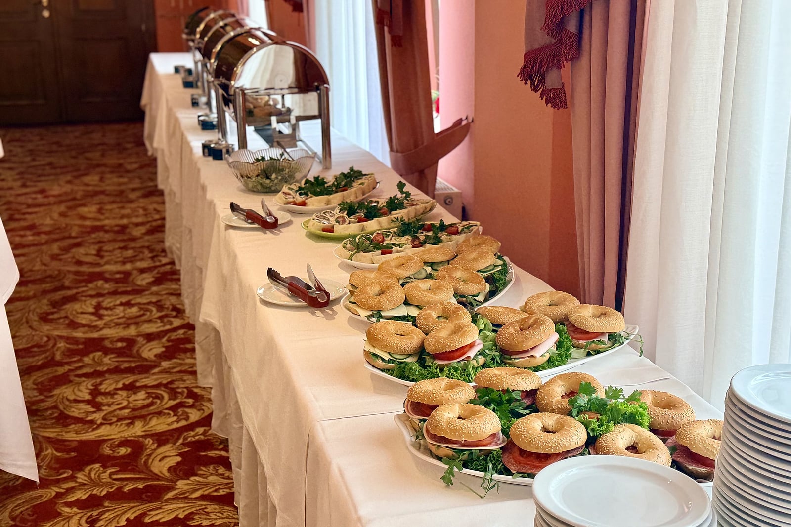 Frühstücksbuffet im Schlossparkhotel Schkopau